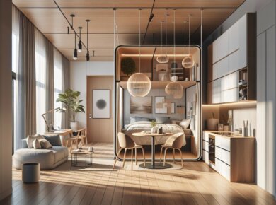 Mikroapartamenty projekty wnętrz – nowoczesne inspiracje